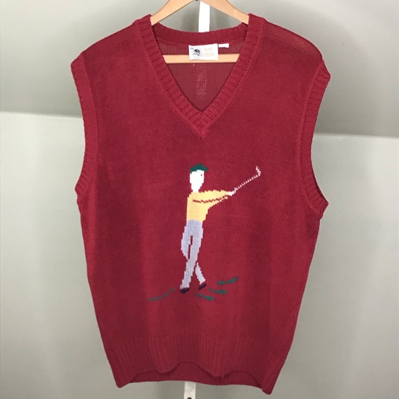 graphic sweater vest